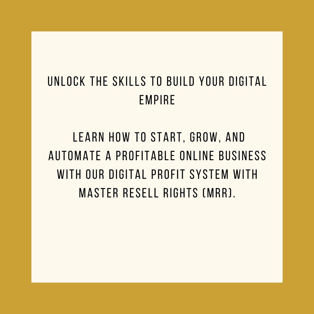 Digital Profit System with 8 Weeks Coaching
