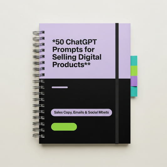 50 ChatGPT Prompts for Selling Digital Products — Sales Copy, Emails & Social Media